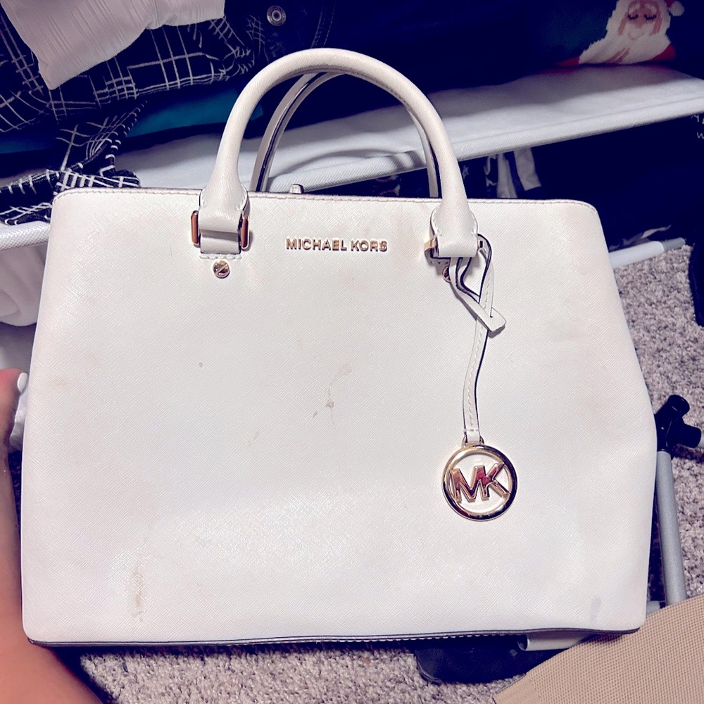 White Michael Kors crossbody bag